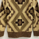 【曜日割引対象外】 ダブルアールエル RRL ハンドニット リネンブレンド ショールカラー カーディガン セーター ブラウン XSサイズ 201MT-4231 VB