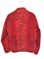 シュプリーム SUPREME 17AW Leopard Fleece Reversible Jacket レオパードフリース リバーシブルジャケット ジャケット レッド Sサイズ 103MT-3096