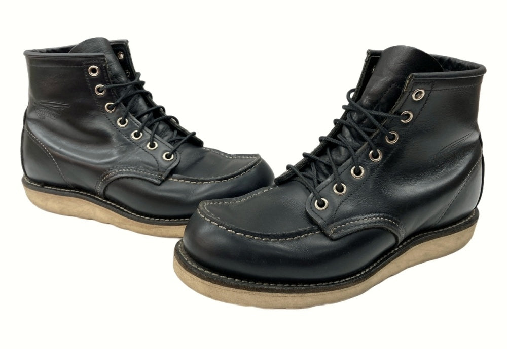 レッドウィング RED WING 6-INCH CLASSIC MOC 6 インチ クラシック モック USA製 7E 黒 8179 メンズ靴 ブーツ  ワーク ブラック 25cm 104-shoes392 | 古着通販のドンドンサガール