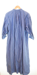 ハイク HYKE CHAMBRAY GATHERED DRESS シャンブレー ギャザー ワンピース 青 ワンピース ブルー 1 103LT-115