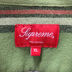 シュプリーム SUPREME 20FW tartan flannelshirt ネルシャツ 長袖シャツ グリーン XLサイズ 201MT-4370