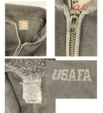 ヴィンテージ vintage ORIGINAL BY ZOOM USAFA ハーフジップ TALON ZIP MADE IN USA  アメリカ製 スウェット グレー Lサイズ 101MT-2838