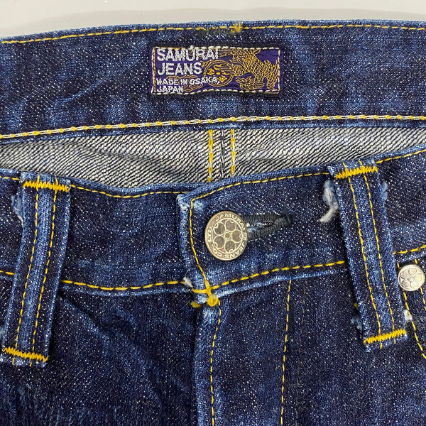 【曜日割引対象外】 サムライジーンズ SAMURAI JEANS 倭モデル 15oz デニム ジーンズ S001JP デニム ブルー W31 L36サイズ 201MB-1030 VB