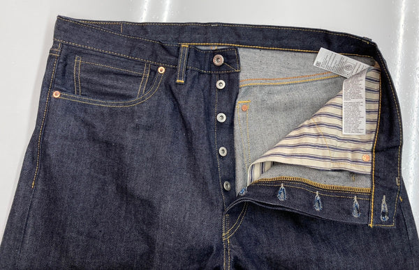 リーバイス Levi's S501XX 大戦モデル LVC ヴィンテージクロージング 復刻 赤耳 日本製 月桂樹ボタン 濃紺 無地 44501-0088 デニム ネイビー W38 L34 104MB-361