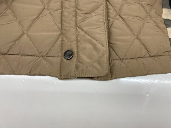 バーバリー Burberry ロンドン LONDON 三陽商会 ダッフルコート トグル ナイロン フーディ キルティング 裏地ノバチェック BEIGE  B1C08-263-50 コート ベージュ SIZE40 104LT-219