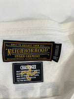 ネイバーフッド NEIGHBORHOOD チャレンジャー CHALLENGER MOTOR BREATH バックプリント ロングスリーブ Tシャツ ロンT ホワイト Mサイズ 101MT-3314