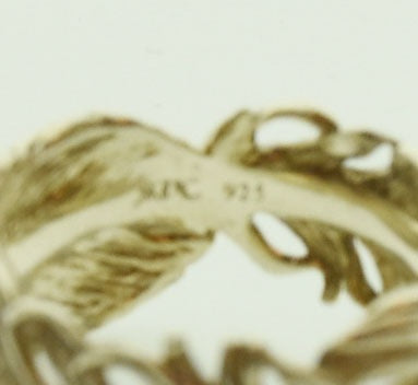 エスジェイエックス SJX FEATHER RING SILVER 925 フェザーリング シルバー925 19号 メンズジュエリー・アクセサリー 指輪・リング シルバー 103G-111