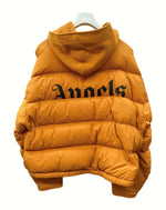 モンクレール MONCLER 21AW GENIUS 8 PALM ANGELS ジーニアス パーム エンジェルス DOWN HOODIE ダウン フーディー パーカー スウェット マスタード G209L8N00004 パーカ ロゴ オレンジ Mサイズ 104MT-865