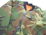 コリンス CORINTH MFG.CO  90s USA製 ウッドランドカモ  MA-1 フライトジャケット MA-1-1500 ジャケット マルチカラー Lサイズ 103MT-2426