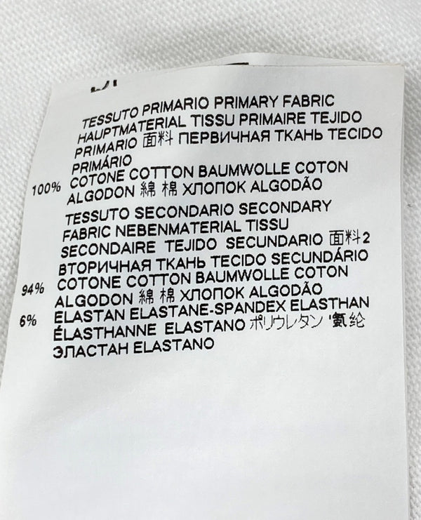 メゾンマルジェラ Maison Margiela カレンダーロゴ テーピング プリント Tシャツ オーバーサイズ 白 S50GC0568 size 52 Tシャツ プリント ホワイト 104MT-1560
