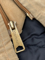 カーハート Carhartt DUCK VEST ダック ベスト ワーク 裏地キルティング アウトドア アウター 薄茶 ベスト ロゴ ベージュ Lサイズ 104MT-1671