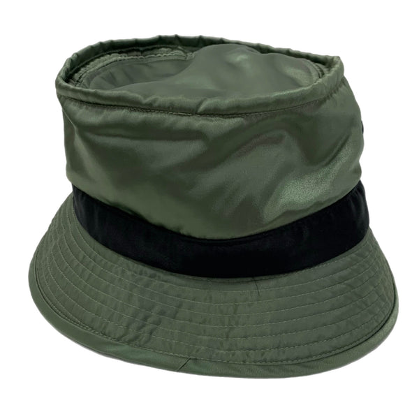 【中古】ポーター PORTER ビームス BEAMS コラボ バケットハット 帽子 メンズ帽子 ハット グリーン フリーサイズ 201goods-657