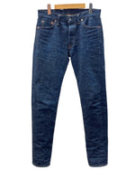 サムライジーンズ SAMURAI JEANS 17oz 零 シリーズ 23 DENIM PANTS デニム パンツ ボタンフライ テーパード 濃紺 パッチ ジーンズ 青 ロゴ S713VX デニム ブルー サイズ W32 L34 104MB-171