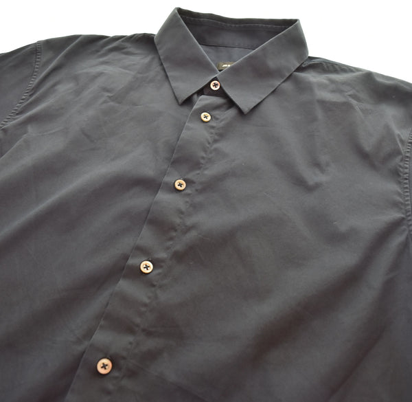 ジルサンダー JIL SANDER  ストレッチ レギュラーカラー 半袖シャツ JSMK740826 43 半袖シャツ ネイビー 103MT-2957