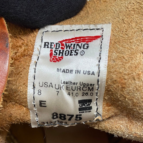 【曜日割引対象外】 レッドウィング RED WING 6-inch Classic Moc USA製 8875 メンズ靴 ブーツ ワーク ブラウン 26cmサイズ 201-shoes1499 VB