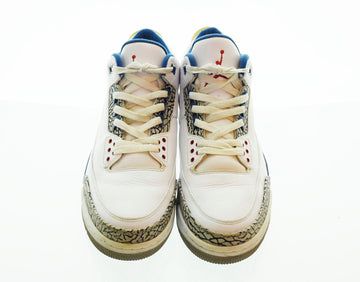 ナイキ NIKE 2011年製 Air Jordan 3 Retro True Blue エアジョーダン3 レトロ トゥルー ブルー 136064-104 メンズ靴 スニーカー ホワイト 30cm 103S-688