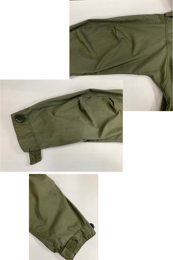 ミリタリー military 60's 60年代 US.ARMY 米軍 実物 M-51 ミリタリージャケット モッズコート フーデッドコート フィッシュテール VINTAGE ヴィンテージ SMALL コート カーキ Sサイズ 101MT-4903