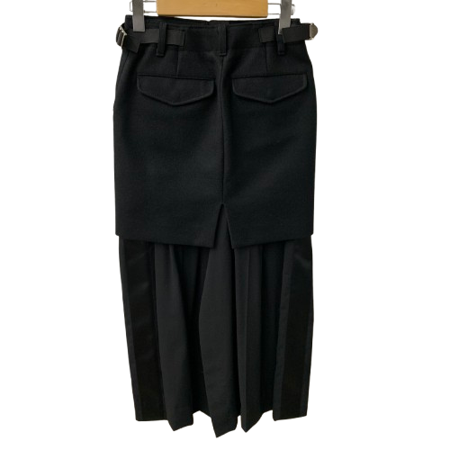 サカイ sacai 21AW Suiting Skirt 21-05784 スカート ブラック 201LB-107