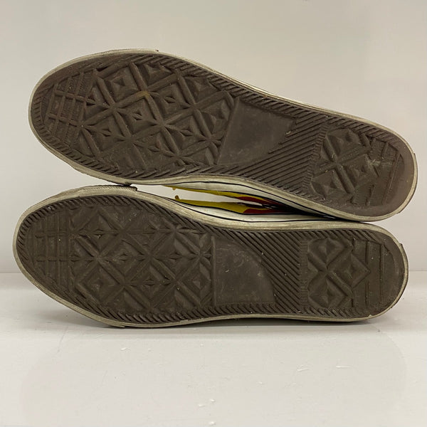 【曜日割引対象外】 グッドガイズ GOOD GUYS 80's ファイヤーパターン ハイカット メンズ靴 スニーカー イエロー 26cmサイズ 201-shoes1586 VB