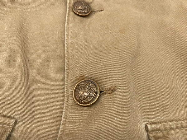 ダブルアールエル RRL 90s 90年代 三ツ星タグ サファリジャケット フロントボタン ヴィンテージ VINTAGE ラルフローレン RALPH LAUREN コットン USA製 BROWN 茶色 BEIGE ベージュ ジャケット ブラウン Mサイズ 104MT-2041