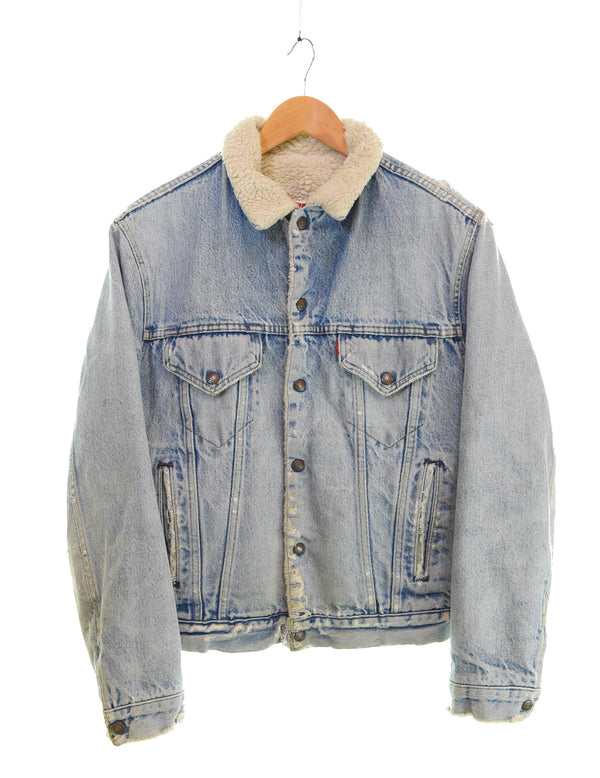 リーバイス Levi's 80s 90s ボアデニムジャケット Made in USA 80's 90's USA製 42R ジャケット ブルー 103MT-3305
