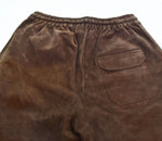 マレアエッレ MAREA ERRE ゴート スエード ショーツ 茶 ハーフパンツ ブラウン Lサイズ 103MB-542