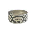 シルバー Silver BEAR & BROKEN ARROW STERLING SILVER RING ベア アンド ブロークンアロー スターリングシルバー ピンキーリング  メンズジュエリー・アクセサリー インディアンジュエリー 指輪・リング シルバー 101G-207