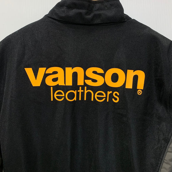 バンソン VANSON メッシュライダースジャケット VS18105S ブラック Lサイズ 201MT-4688