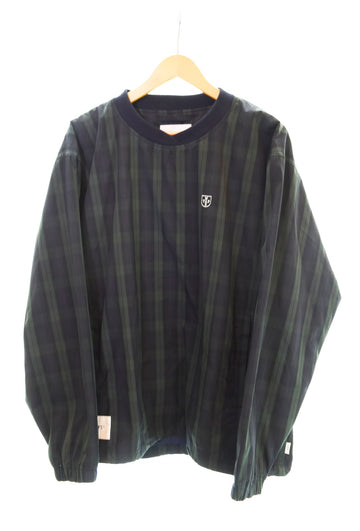 ダブルタップス WTAPS 22AW SMOCK JACKET COPO チェック プルオーバー ジャケット 緑 222TQDT-JKM03 3 ジャケット グリーン 103MT-1743