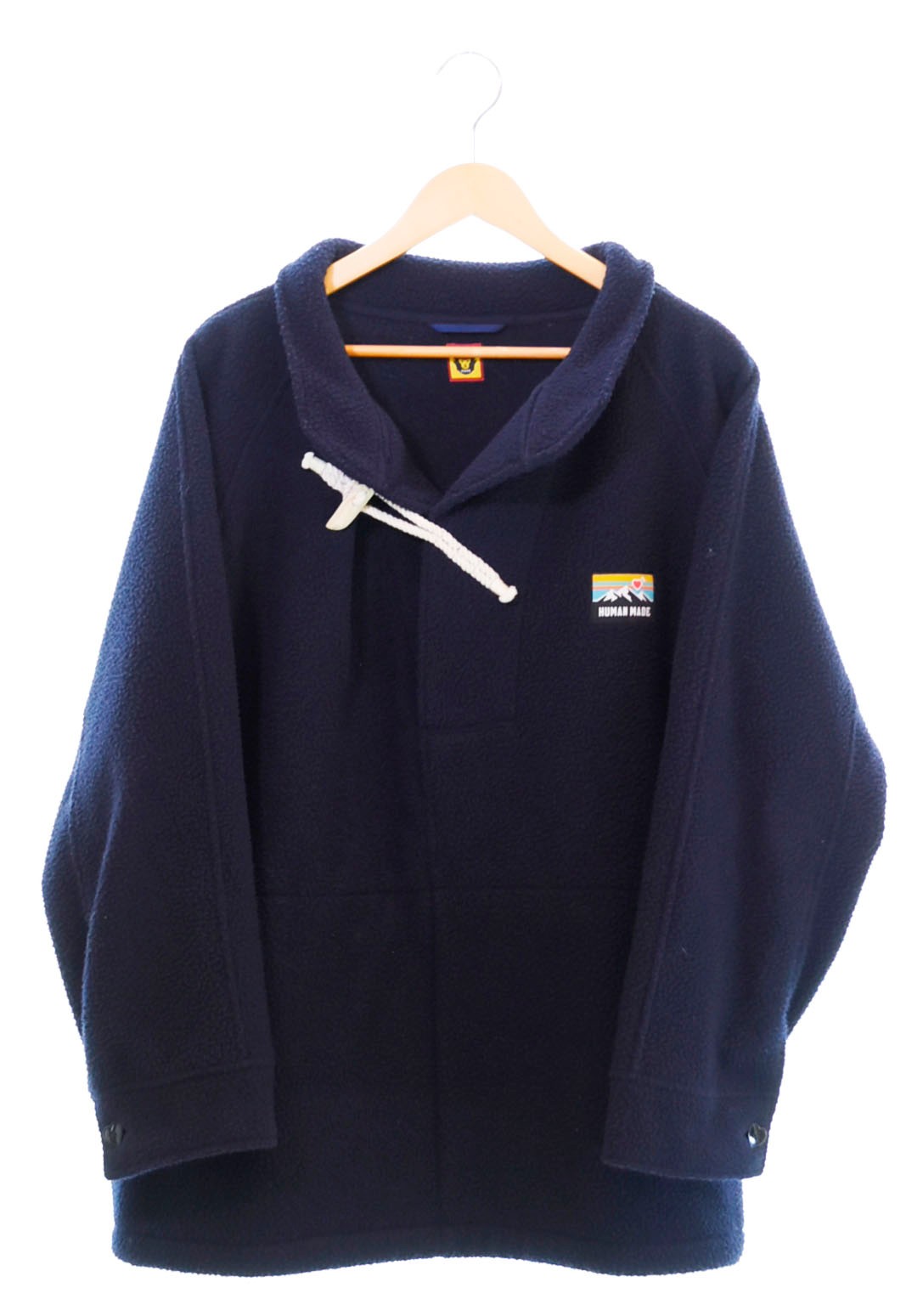 ヒューマンメイド HUMAN MADE P/O FLEECE JACKET フリース ジャケット ジャケット ネイビー Lサイズ 103MT-1147  | 古着通販のドンドンサガール