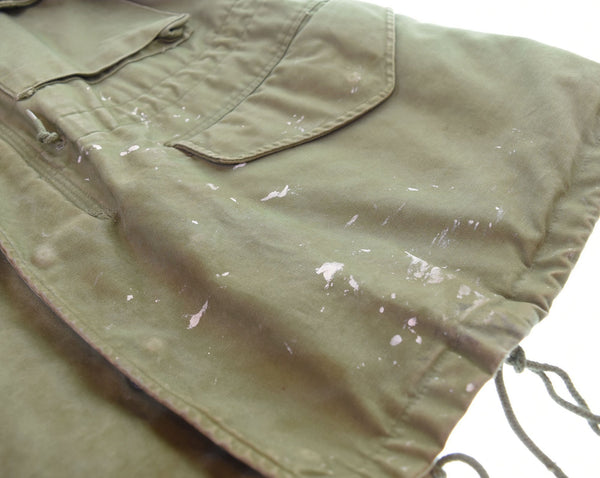 ミリタリー Military アメリカ軍 M-51 フィールドジャケット ペンキ 雰囲気 USARMY CROWNジッパー 8405-255-8591 S-S ジャケット カーキ 103MT-2929