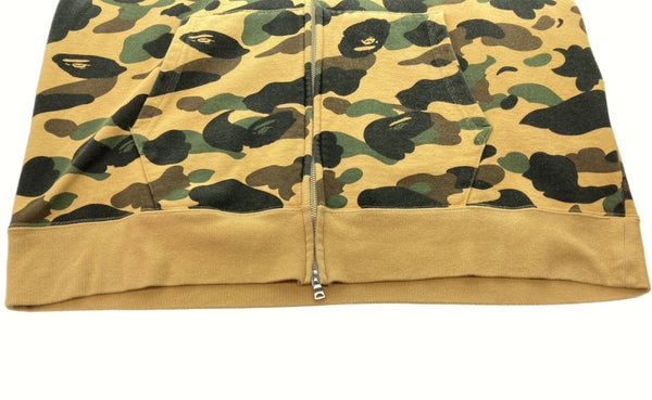 アベイシングエイプ A BATHING APE パーカー プルオーバー フーディ フロントジッパー ダブルジップ シャーク ワッペン カモ柄 マルチカラー 001ZPE701020X 2XL パーカ カモフラージュ・迷彩 カーキ 104MT-342