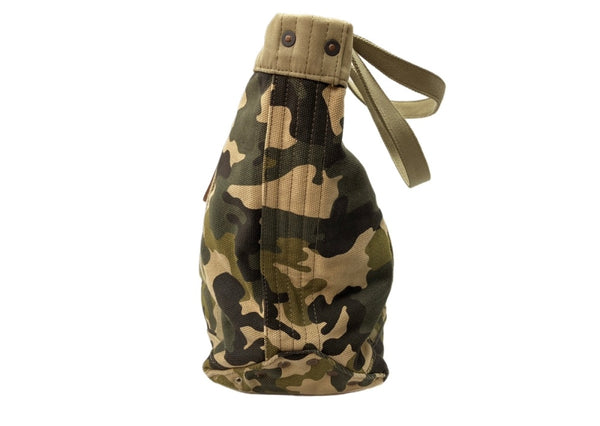 ダブルアールエル RRL TOTE BAG トート バッグ キャンバス カモ柄 迷彩 かばん 緑 バッグ メンズバッグ トートバッグ カモフラージュ・迷彩 カーキ 104B-87