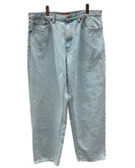 シュプリーム SUPREME 24SS Baggy Jean Washed Indigo バギー ジーンズ ワイド デニム パンツ ロゴ デニム ブルー サイズ 36 104MB-312