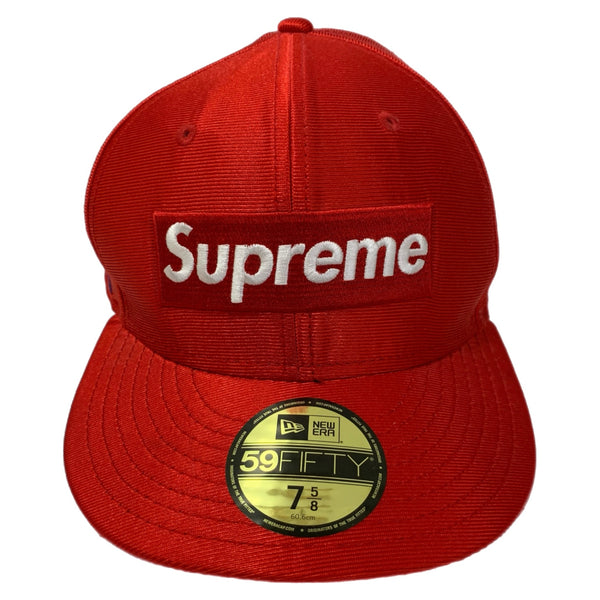 【中古】シュプリーム SUPREME ダズル ボックスロゴ ニューエラ Dazzle Box Logo New Era 16SS 7 5/8 帽子 メンズ帽子 キャップ レッド 201goods-661