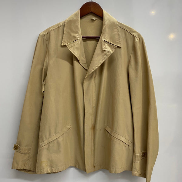 【曜日割引対象外】 ヴィンテージ vintage 40's コの字タロン スポーツジャケット テーラード ジャケット ベージュ 201MT-4723 VB