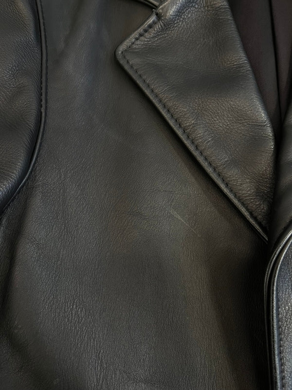 ショット SCHOTT レザー テーラードジャケット 黒 USA製 サイズ34 ジャケット ブラック 101MT-4981