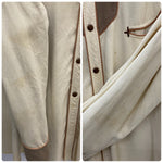 【曜日割引対象外】 ヴィンテージ vintage 40’s Circle A Western Wear Rayon Gabardine Shirt USA製 長袖シャツ ベージュ 201MT-4446 VB