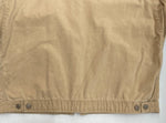 ダブルアールエル RRL 90s DUCK JACKET ダック ジャケット デトロイト 三ツ星タグ コーデュロイ USA製 Ralph Lauren 薄茶 ジャケット 無地 ベージュ Mサイズ 104MT-1347