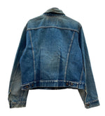 【曜日割引対象外】 リーバイス Levi's 60s 60年代 557XX 3rd サード オリジナル Vintage ヴィンテージ デニムジャケット トラッカージャケット レインボーステッチ ボタン裏D サイズ46 ジャケット 無地 ネイビー 104MT-2242
