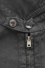 ラルフローレン RalphLauren 90s ハーフジップシャツ TALONジップ チンストラップ 長袖シャツ ブラック LLサイズ 103MT-2654