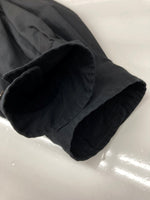 ジャンピエール THE JEAN PIERRE Thomas Mason SIGNATURE 11XL SHIRT シグネチャー シャツ オーバーサイズ ボタン 比翼 長袖 黒 長袖シャツ 無地 ブラック ONE SIZEサイズ 104MT-2324