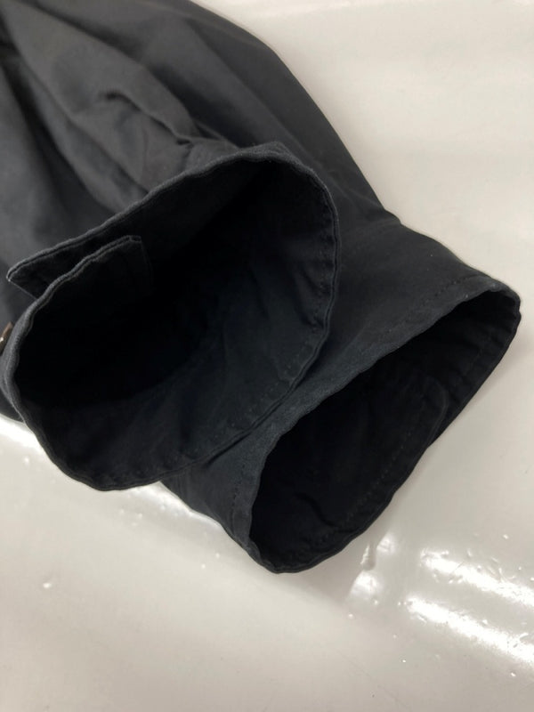 ジャンピエール THE JEAN PIERRE Thomas Mason SIGNATURE 11XL SHIRT シグネチャー シャツ オーバーサイズ ボタン 比翼 長袖 黒 長袖シャツ 無地 ブラック ONE SIZEサイズ 104MT-2324