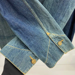 【曜日割引対象外】 リーバイス Levi's ユーロ サックコート チェンジボタン LOT 214 ジャケット ブルー 44サイズ 201MT-4324 VB