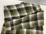 ヴィンテージ vintage 60'S 60年代 BRENT ブレント マチ付き ヘビーフランネルシャツ ヘビネル マチネル フラップポケット ブロックチェック  LONG TAILE 長袖シャツ グリーン Lサイズ 101MT-4029