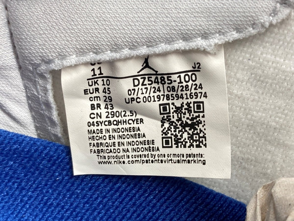 ナイキ NIKE 24年製 AIR JORDAN 1 HI OG RARE AIR エア ジョーダン ハイ レア エア AJ1 バスケ シューズ 白 青 DZ5485-100 メンズ靴 スニーカー ブルー 29cm 104S-869