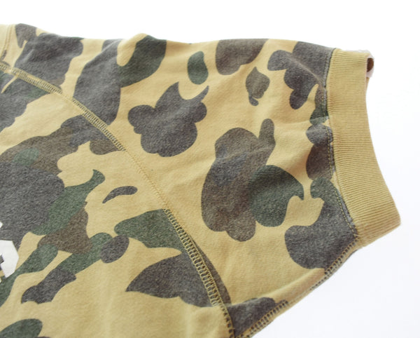 アベイシングエイプ A BATHING APE  カモ柄 猿 迷彩 半袖Tシャツ カーキ Tシャツ カーキ Sサイズ 103MT-2251