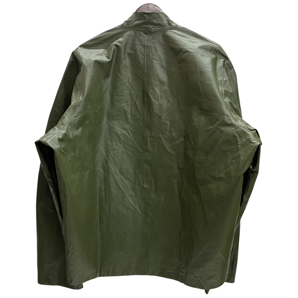 【曜日割引対象外】 ヴィンテージ vintage 60's スウェーデン軍 ラバー PVC レインコート ジャケット グリーン 48-50サイズ 201MT-4574 VB