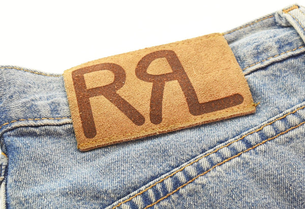 ダブルアールエル RRL 90s ストレートデニムパンツ TALONジッパー デニム ブルー 103MB-441