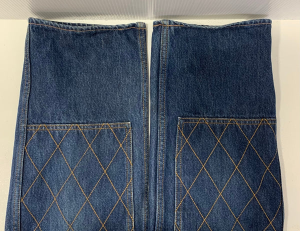 児島ジーンズ KOJIMA GENES ダブルニー デニム ブルー W30サイズ 201MB-1208